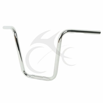 Voodoo Cycle House Custom Chrome / Black 14in. Ape Hanger Handlebars For Harley-Davidson & Custom Applications