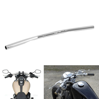 Voodoo Cycle House Custom Chrome / Black Drag Bar Handlebars For Harley-Davidson & Custom Applications