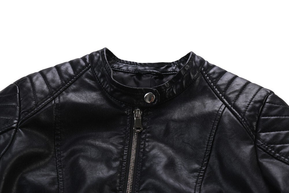 Voodoo Machine Co. Women's Slim Fit Casual Faux Leather Jacket