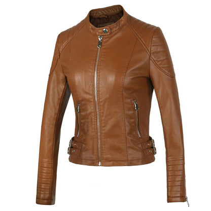 Voodoo Machine Co. Women's Slim Fit Casual Faux Leather Jacket