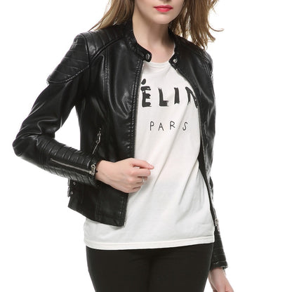 Voodoo Machine Co. Women's Slim Fit Casual Faux Leather Jacket